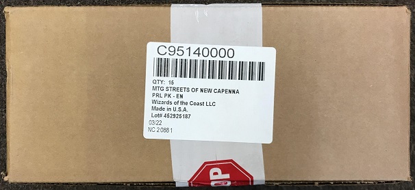 MTG Streets of New Capenna Prerelease Pack CASE (15 Packs)